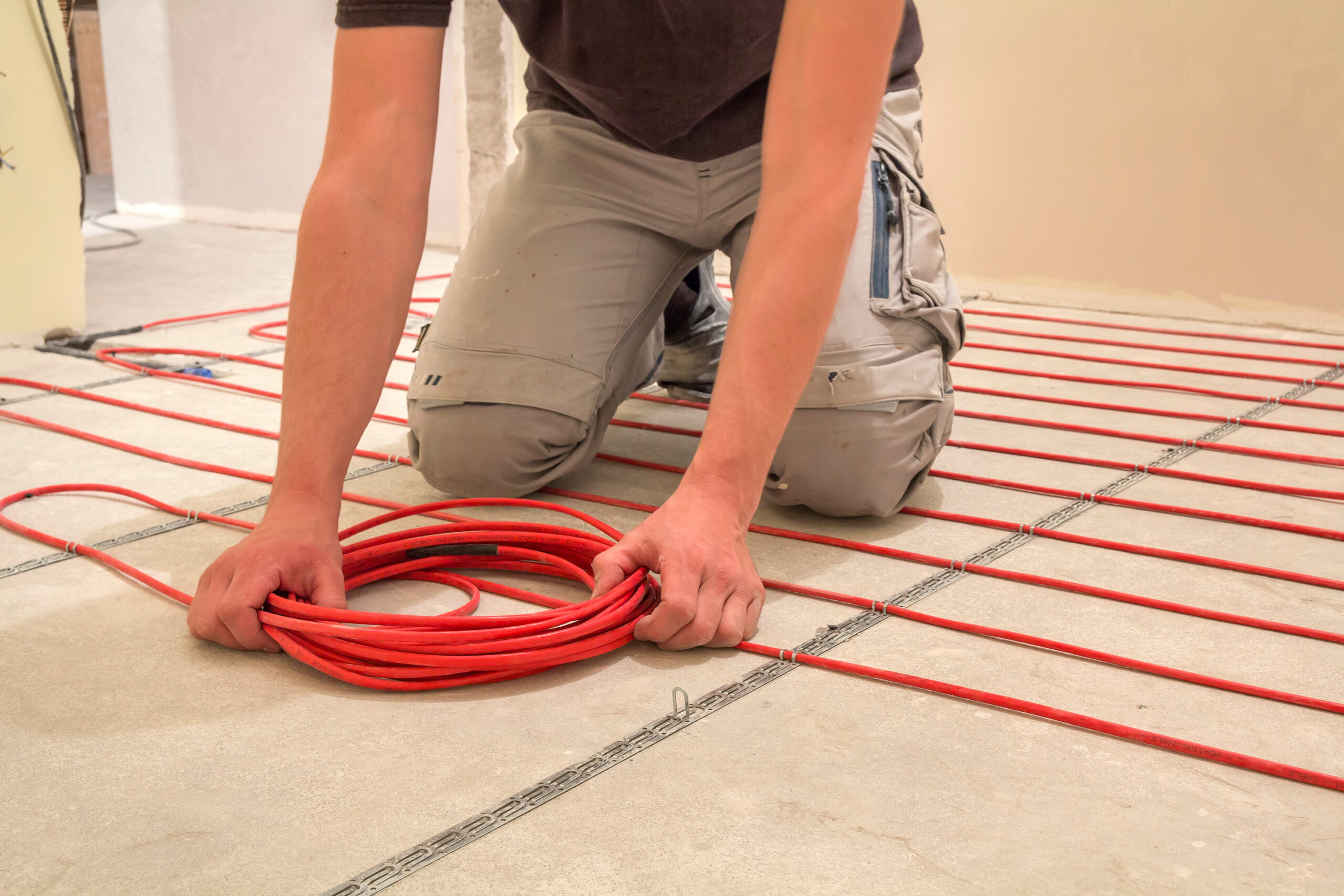 bulk heat tape for heated floors